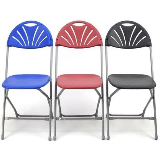 168 x Classic Fan Back Folding Chair Bundle   Trolley