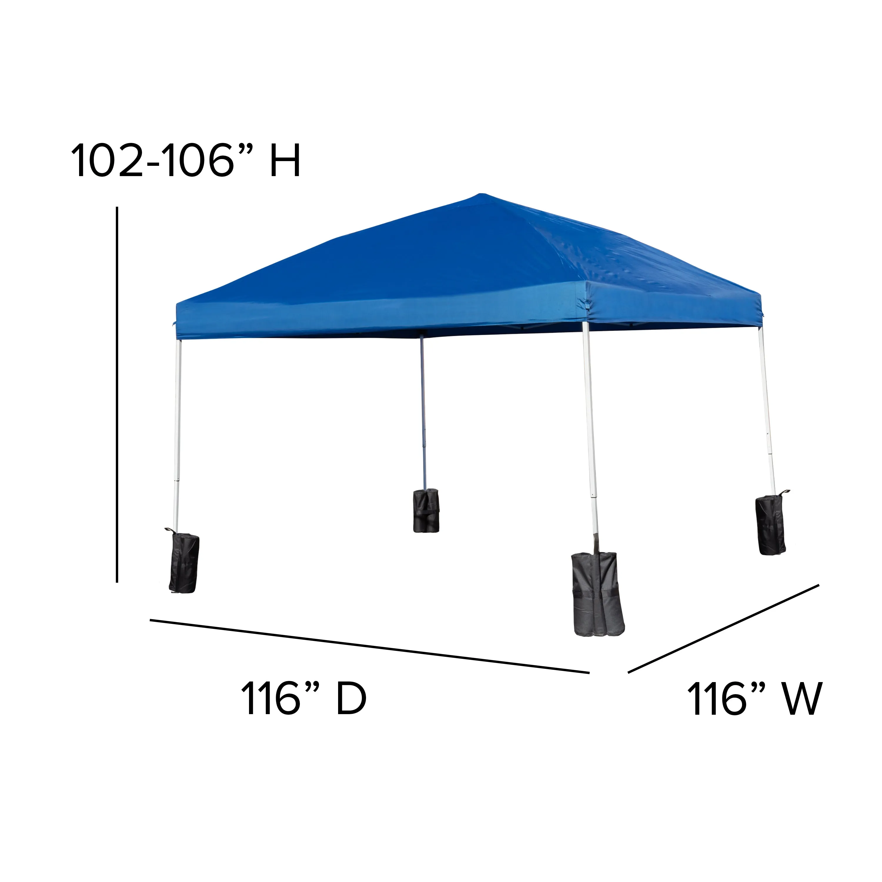 Canopy Tent,Table & 4 Chairs JJ-GZ10PKG183Z-4LEL3-BLWH-GG