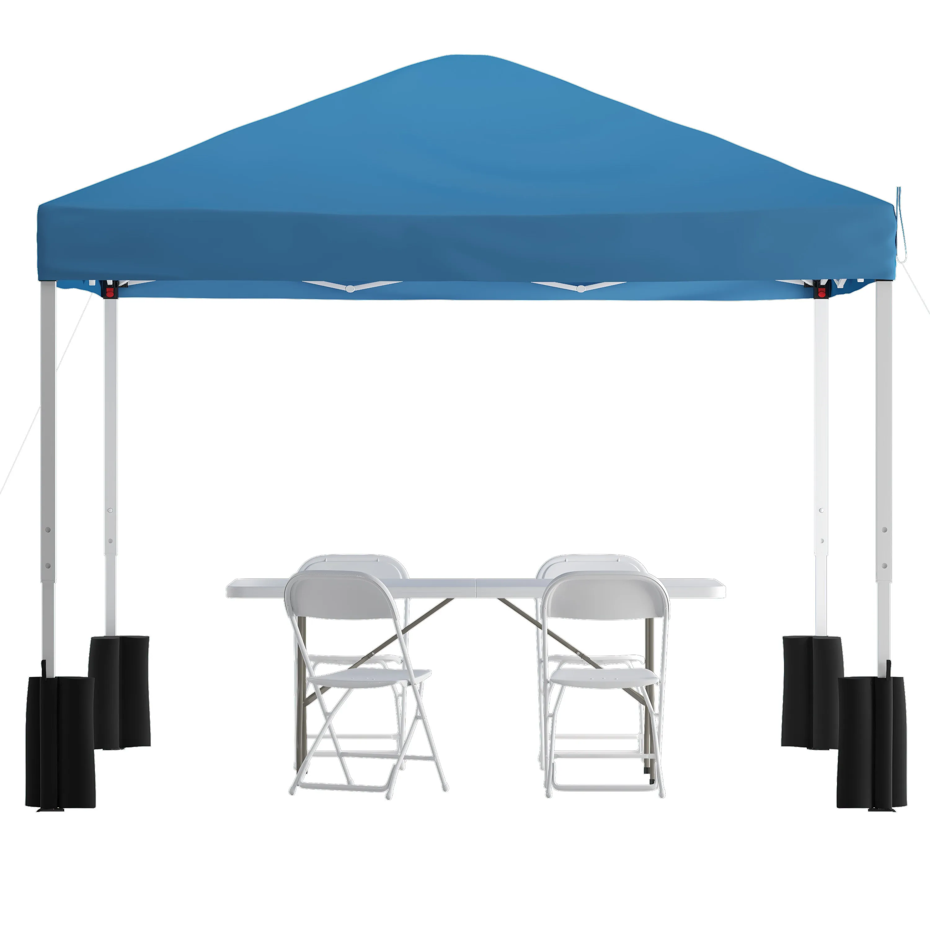 Canopy Tent,Table & 4 Chairs JJ-GZ10PKG183Z-4LEL3-BLWH-GG