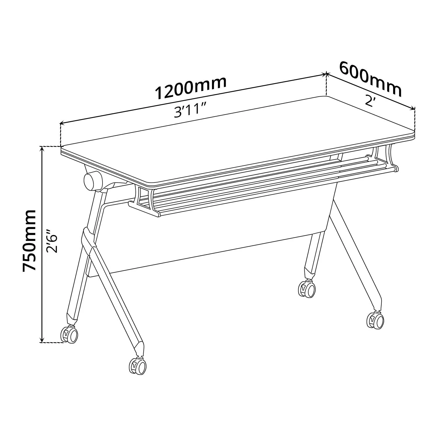 Folding Table (120 x 60cm)